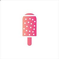 ice pop icon with isolated vektor and transparent background vector