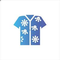 shirt icon with isolated vektor and transparent background vector