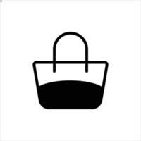 bag icon with isolated vektor and transparent background vector