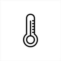 thermometer icon with isolated vektor and transparent background vector