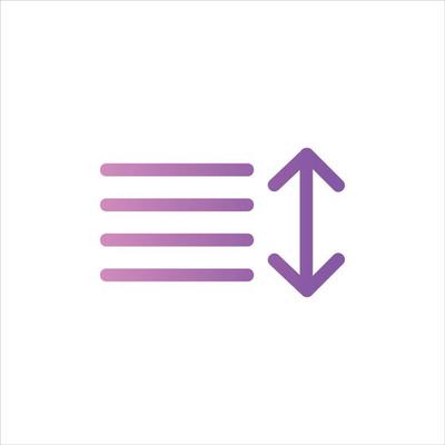 sort icon with isolated vektor and transparent background