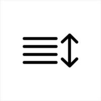 sort icon with isolated vektor and transparent background vector