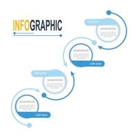 Infographic circle template 4 steps business data illustration. Presentation timeline infographic template. vector
