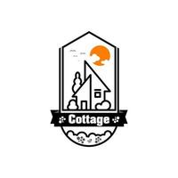 Retro Cottage Logo vector