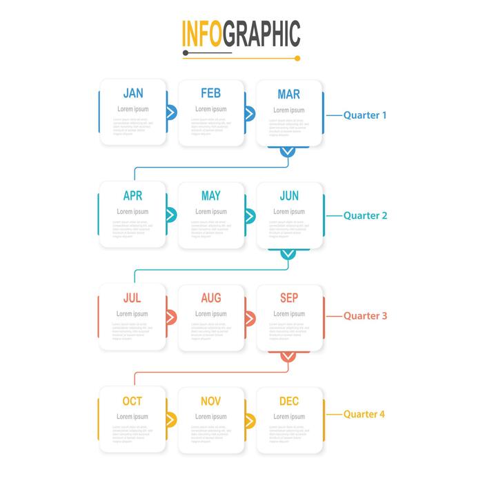 Sequence Infographic Vector Art, Icons, and Graphics for Free Download