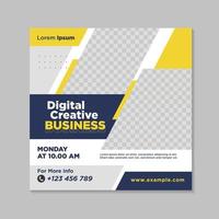 Corporate social media banner template vector