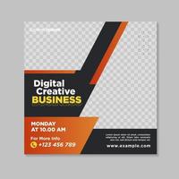 Corporate social media banner template vector