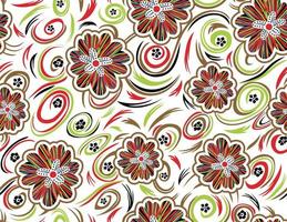 Seamless Floral Digital Design vector