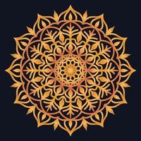 Decorative elements luxury ornament pattern gradient mandala design vector