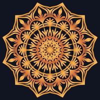 Decorative elements luxury ornament pattern gradient mandala design vector