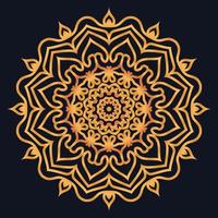 Decorative elements luxury ornament pattern gradient mandala design vector