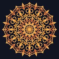Decorative elements luxury ornament pattern gradient mandala design vector