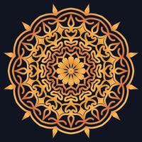 Decorative elements luxury ornament pattern gradient mandala design vector