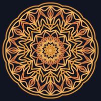 Decorative elements luxury ornament pattern gradient mandala design vector