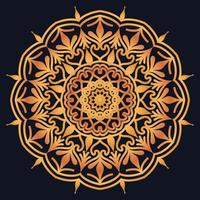 Decorative elements luxury ornament pattern gradient mandala design vector
