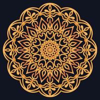 Decorative elements luxury ornament pattern gradient mandala design vector