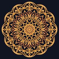 Decorative elements luxury ornament pattern gradient mandala design vector