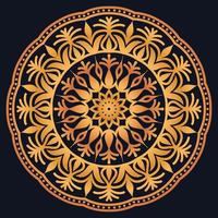 Decorative elements luxury ornament pattern gradient mandala design vector