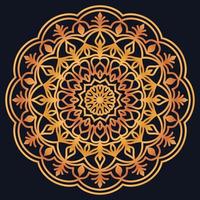 Decorative elements luxury ornament pattern gradient mandala design vector