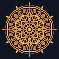 Decorative elements luxury ornament pattern gradient mandala design vector