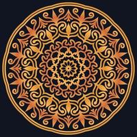 Decorative elements luxury ornament pattern gradient mandala design vector