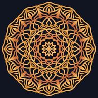Decorative elements luxury ornament pattern gradient mandala design vector