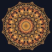 Decorative elements luxury ornament pattern gradient mandala design vector
