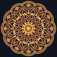 Decorative elements luxury ornament pattern gradient mandala design vector