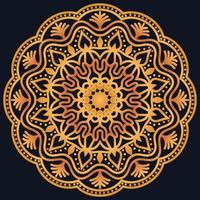 Decorative elements luxury ornament pattern gradient mandala design vector