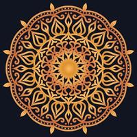 Decorative elements luxury ornament pattern gradient mandala design vector