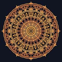 Decorative elements luxury ornament pattern gradient mandala design vector