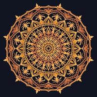 Decorative elements luxury ornament pattern gradient mandala design vector