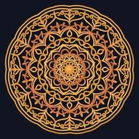 Decorative elements luxury ornament pattern gradient mandala design vector
