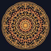 Decorative elements luxury ornament pattern gradient mandala design vector