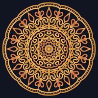 Decorative elements luxury ornament pattern gradient mandala design vector