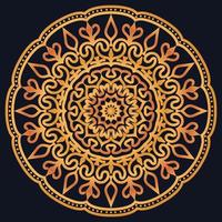 Decorative elements luxury ornament pattern gradient mandala design vector