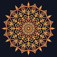 Decorative elements luxury ornament pattern gradient mandala design vector