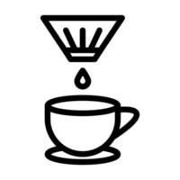 café filtrar icono diseño vector