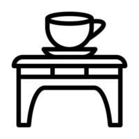 Coffee Table Icon Design vector