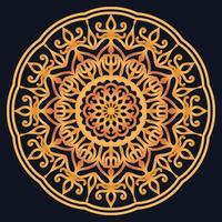 Decorative elements luxury ornament pattern gradient mandala design vector