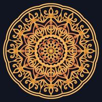 Decorative elements luxury ornament pattern gradient mandala design vector