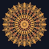 Decorative elements luxury ornament pattern gradient mandala design vector