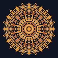 Decorative elements luxury ornament pattern gradient mandala design vector