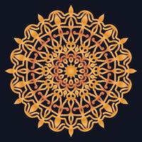 Decorative elements luxury ornament pattern gradient mandala design vector