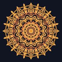 Decorative elements luxury ornament pattern gradient mandala design vector