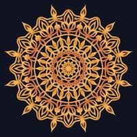 Decorative elements luxury ornament pattern gradient mandala design vector