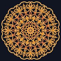 Decorative elements luxury ornament pattern gradient mandala design vector