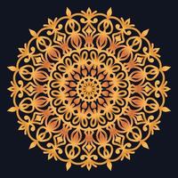 Decorative elements luxury ornament pattern gradient mandala design vector