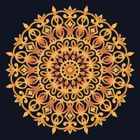 Decorative elements luxury ornament pattern gradient mandala design vector