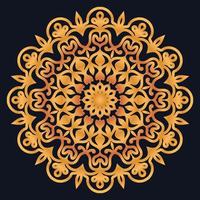 Decorative elements luxury ornament pattern gradient mandala design vector